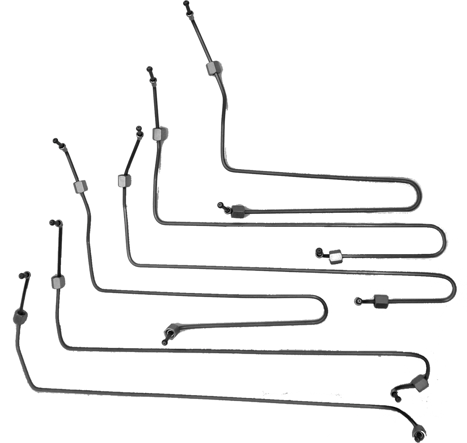 JGO. TUBOS DE COMBUSTIBLE NAVISTAR 466 MOTOR DELANTERO
